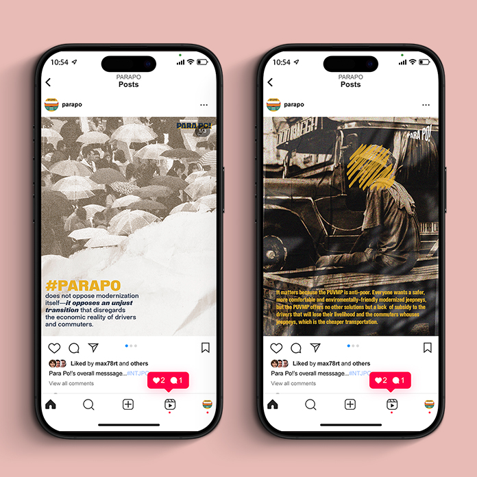 instagram mockup of posts